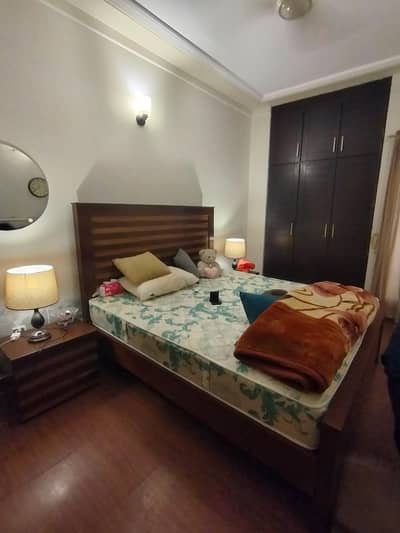 Double bed set with mattress (As new)