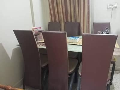 6 seater iron road dining table