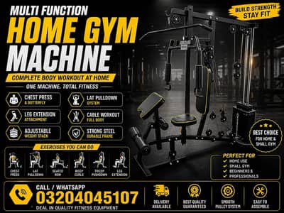 Multy Home Gym / Gym Equipments/Ellipticals /Exercise cycle