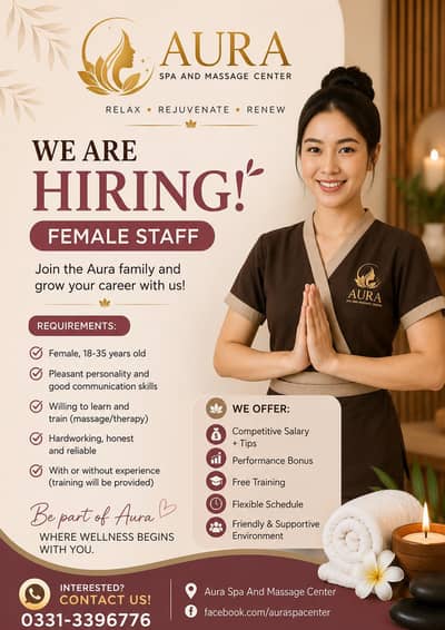 Career opportunity for Female student and House Wifes