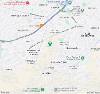PLOT # B-190 RESIDENTIAL PLOT LOCATED IN THE BEST BLOCK OF DHA LAHORE.
