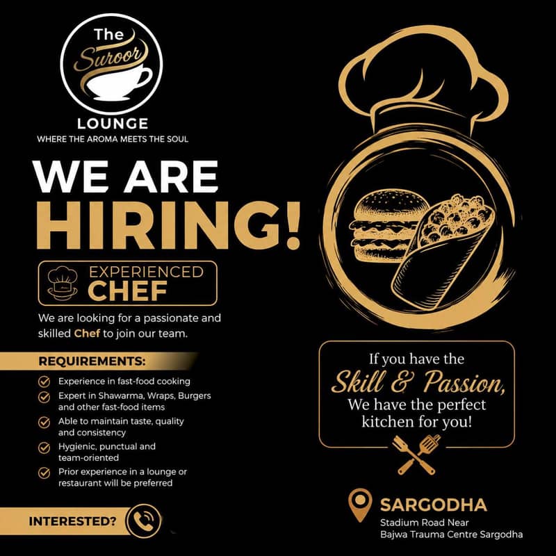 Professional chef needed 0