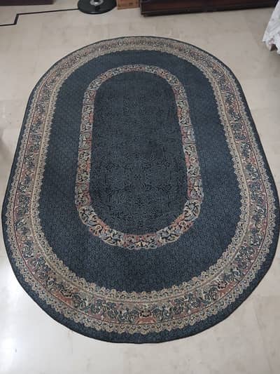 Navy blue turkish carpet