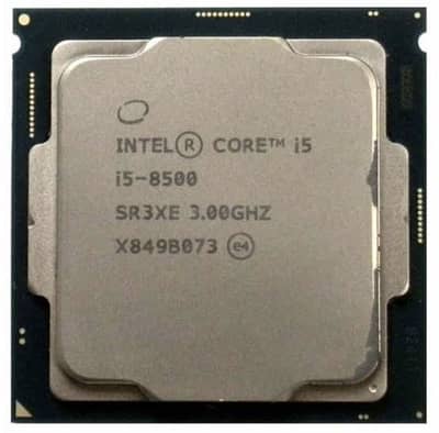 i5 8500 3.00ghz base speed but runs on speed 3.9ghz all cores