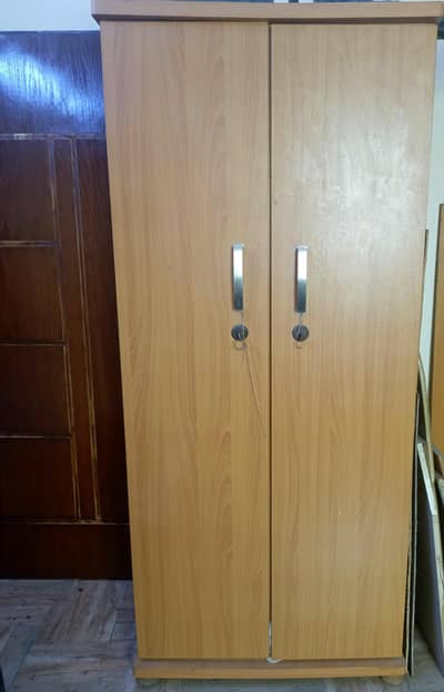 2 door wooden cupboard