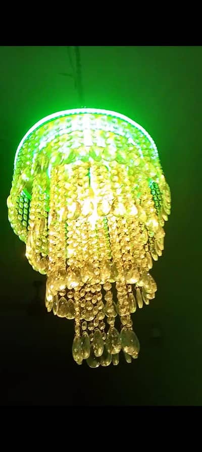 light fanoos all pure crystal and rop light