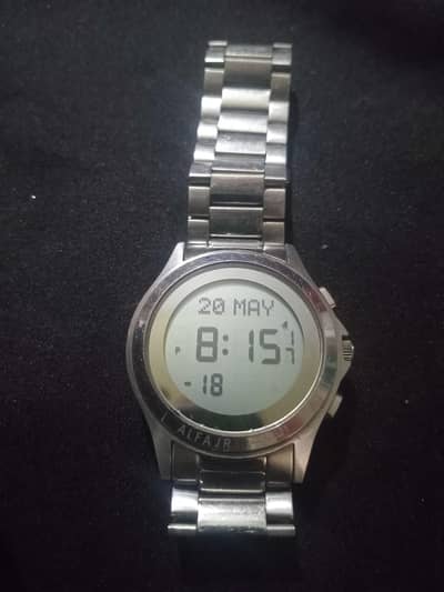 Digital Watch with stainless steel strap. Condition 10/9.