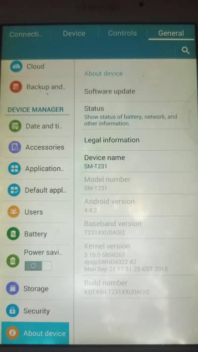 Samsung Galaxy 4 tablet