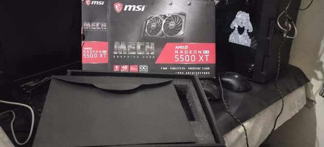 AMd Radeon Rx 5500 XT Mech OC edition 8gb GDDR6 With Box - Sealed Card