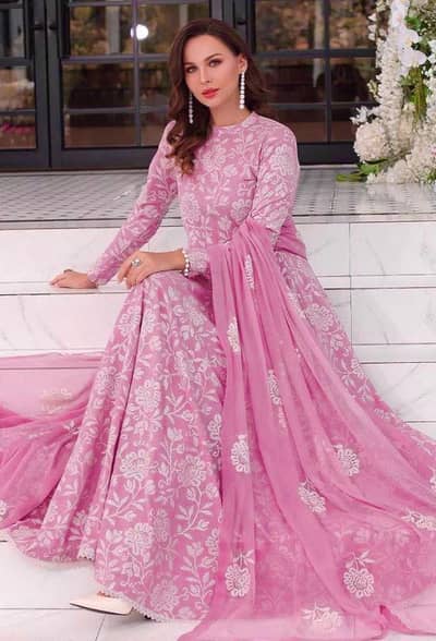 Full Embroidery bareeze suit