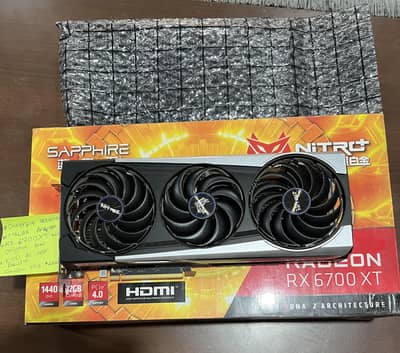 Rx6700xt Nitro plus Edition with Original box