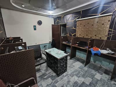 Clusters/chairs/laptop