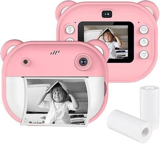 Thermal Printing HD Shooting and Digital Children Camera Photography - Games and Speaker - Instant Camera Print Black & White
