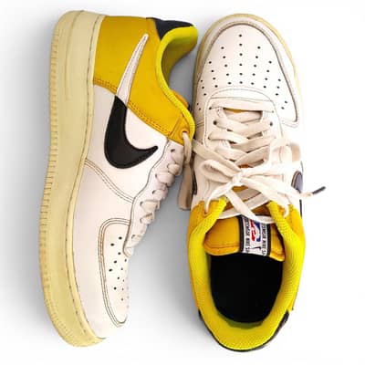 Nike Air Force 1 Low NBA Pack White Amarillo Yellow Black Sneakers