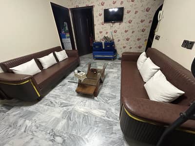 Luxury Sheesham Wood Sofa Cum Bed Set with Centre Table – 6 Seater