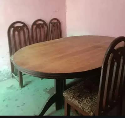 Dining Table with 6 Chairs