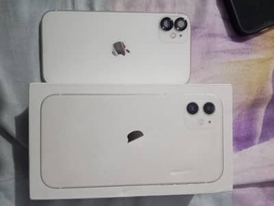 iPhone 11 Dual SIM Pta Approved 64 gb with box.