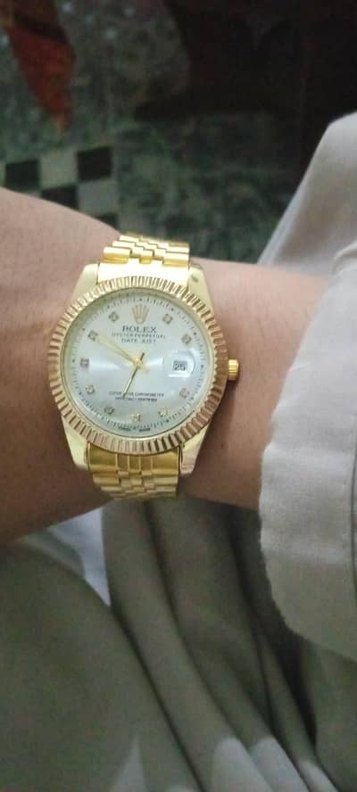 Men's Rolex Golden Date Watch