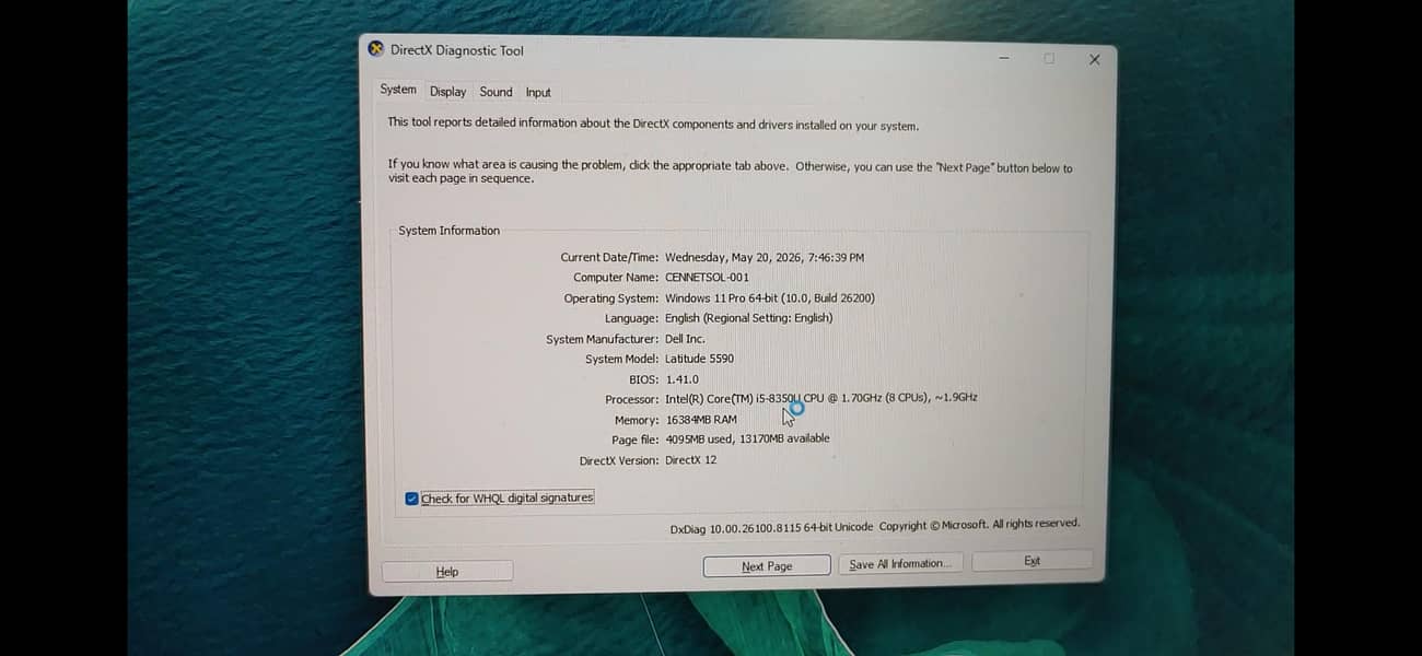 Dell Latitude E5590 7