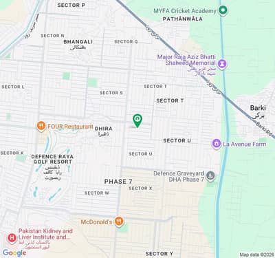 4 KANAL PLOT SALE IN DHA PHASE 7 U