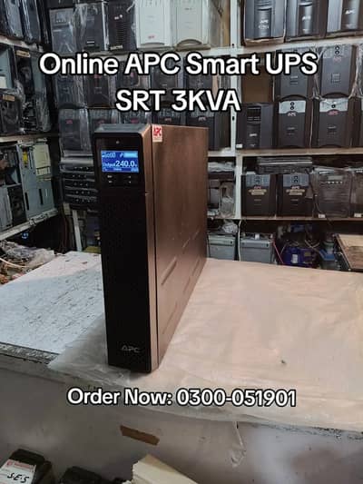 Online APC Smart UPS 3KVA SRT3000RMXLI 2700W For Sale Pashawer