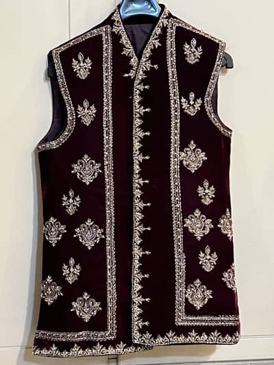 Black & Red velvet waistcoat