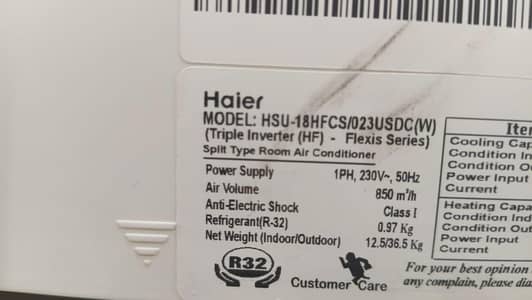 Haier 1.5 Ton DC  Inverter – 3 Months Used | Urgent Sale