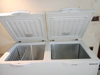 Title:* Waves Double Door Deep Freezer & Fridge 2-in-1 - Excellent Wor