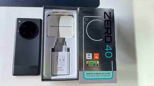 infinix Zero 40 New Condition Complete Box.