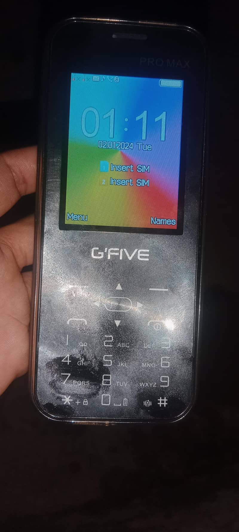 G five mobile keypad 0