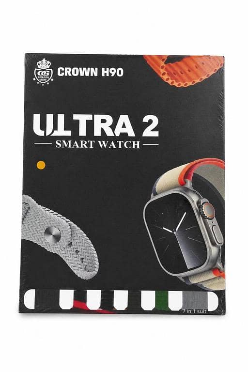 Crown H90 Ultra 2 Smart Watch 7 in 1 Suit | Bluetooth Calling | Sports & Health Features