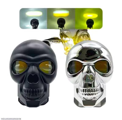 Skull Fog Lights IP68 Waterproof Metal Motorcycle