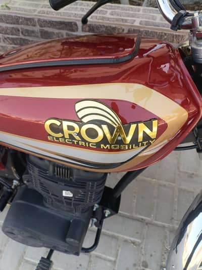 Crown X200 electric motorcycle.