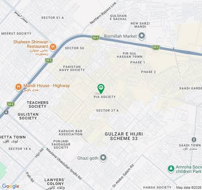 Prime Location PIA Society 240 Square Yards Residential Plot Up For sale