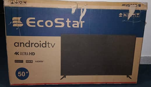 Ecostar 50inch Led 4k ultrahd android tv