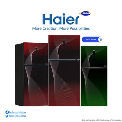 HAIER TWO DOOR INVERTER REFRIGERATOR Model HRF-458TIFRA