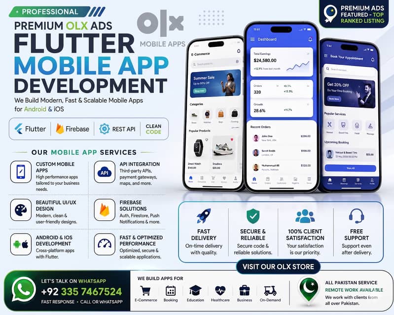 Professional Flutter Mobile App Development – Android & iOS 0