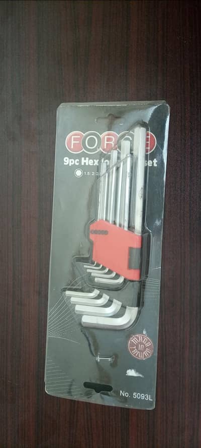Force Hex Allen Key Set 9Pcs L Key New Box Packed