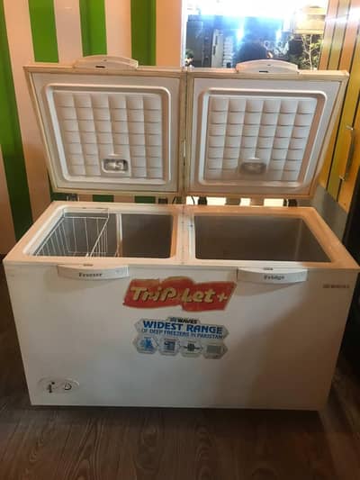 waves triplet 2 door freezer, good condition no fault
