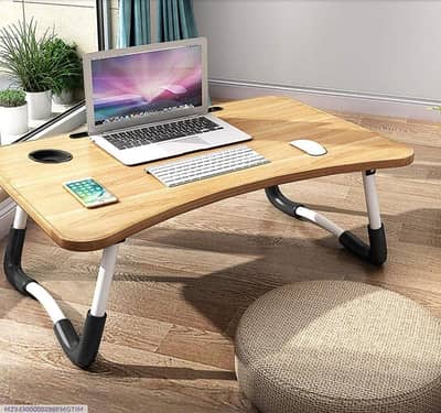 portable laptop table black wood Pakistan