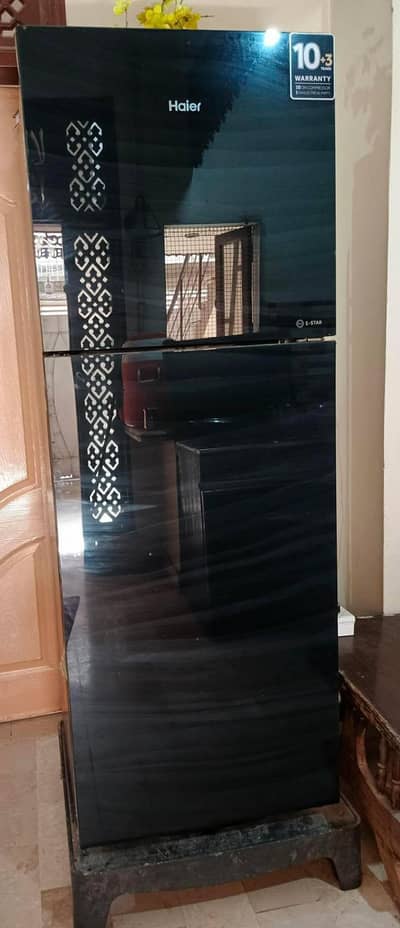 Black Haier Large Fridge