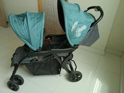 Branded Junior Double Stroller for 2 Kids – Excellent Condition