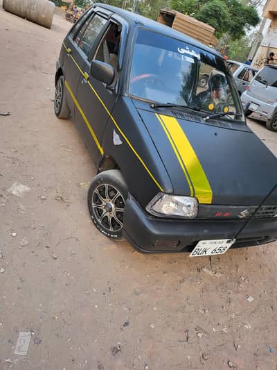 suzuki mehran vx 2005  full car wrapping  sound system installed just