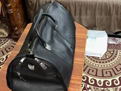 highly quality leather travel bag