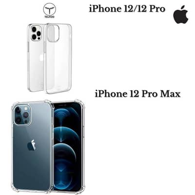 Clear Anti-Shock TPU Phone Cover with Bumper Corners for iPhone