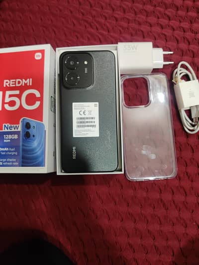 Redmi 15c 4+4/128 just box open fresh set 10by10 condition