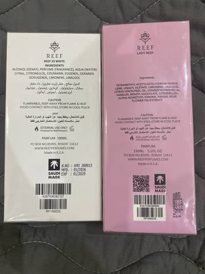 Reef 33 White & Lady Reef Perfumes Set - Original Saudi Made