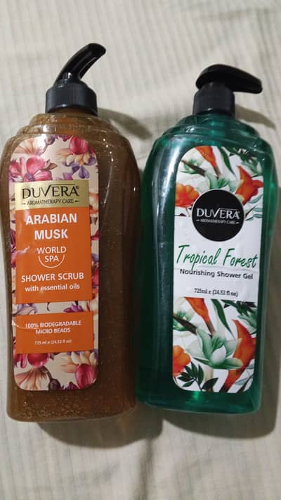 Duvera shower scrub & Gel