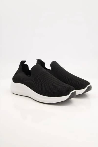 Black jersey knit_on  casual  for men