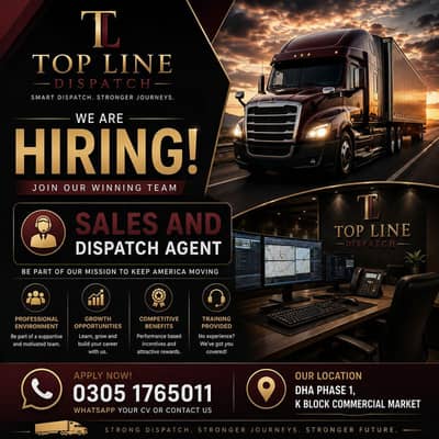 Sales Agent needed for our dispatch Company